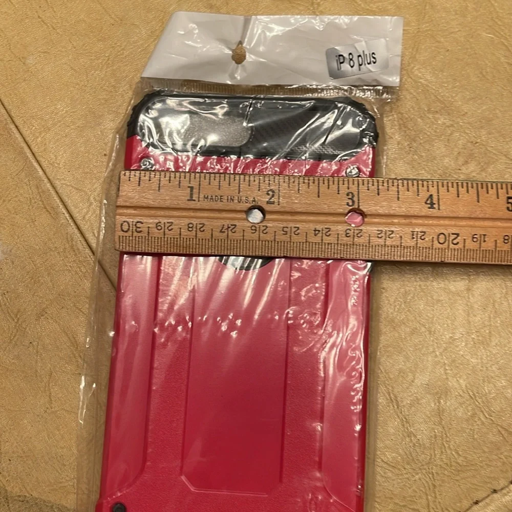🔴or🌼FLASH SALE!CELLPHONE OUTER PROTECTION CASES.(2)I-8 PLUS1RED/BLk NWOT,Gold/Bk